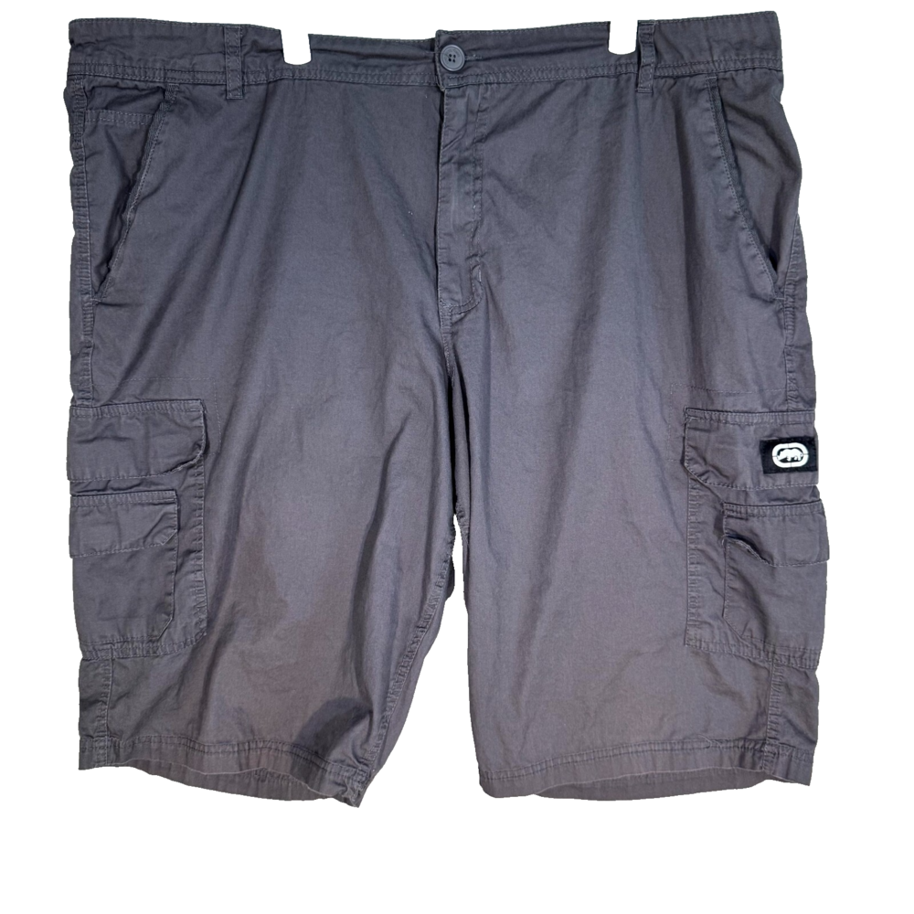 Ecko Unltd Cargo Shorts Mens 42 Gray Cotton Utility Outdoor Workwear Classic